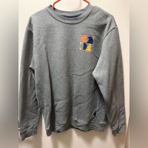 Patagonia Gray Crewneck Sweater with Colorful Graphic